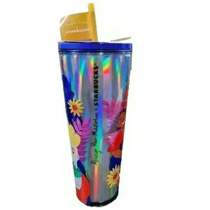 NEW Ananya Rao-Middleton + Starbucks 24 oz Holographic Plastic Insulated Tumbler